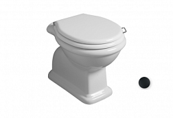 Приставной унитаз Lante 38,5х53 см, без сиденья, Simas LA01nero Simas