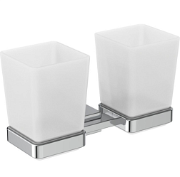 Настенный стакан Iom Square двойной, хром, с держателем, Ideal Standard E2205AA Ideal Standard