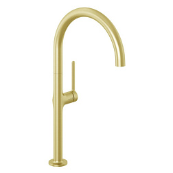 Смеситель для кухни Reef брашированное, поворотный излив, золото, Kludi 50803N075 Kludi