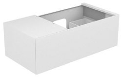 Модуль под раковину Edition 11 105х53,5х35 см, белый глянцевый, с глянц. столешницей слева, система push-to-open, Keuco 31154210000 Keuco