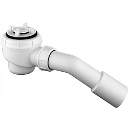 Сифон для поддона Tasso 50, без крышки, косой выпуск, Kludi 2152000-00 Kludi