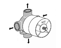 Внутренняя часть встраиваемого переключателя, Ideal Standard A2391NU Ideal Standard