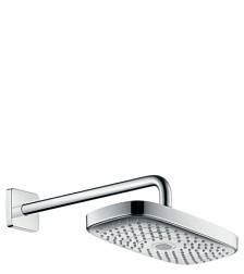 Лейка верхнего душа Raindance Select E 2 режима струи, 30 см, square, с держателем, Hansgrohe 27385000 Hansgrohe