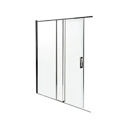 Душевая дверь Contra 170х195 см, матовый, 8 мм, черный профиль, Jacob Delafon E22C170-BL Jacob Delafon