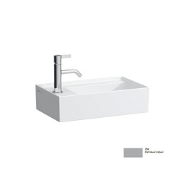Подвесная раковина Kartell by laufen 46х28х12 см, матовый серый, без отверстия перелива, с 1 отверстием для смесителя, SaphirKeramik, Laufen 8.1533.5.759.111.1 Laufen