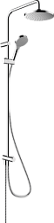 Гарнитур с верхним душем Vernis Blend 26272000 2 режима, 21 см, round, Hansgrohe 26272000 Hansgrohe