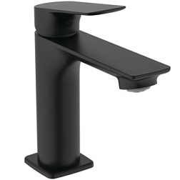 Смеситель для умывальника CeraLife C матовый, неповоротный излив, чёрный цвет, с донным клапаном, холодный старт, Ideal Standard BE047XG Ideal Standard