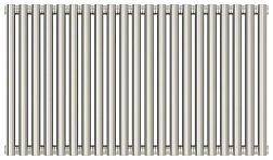 Отопительный дизайн-радиатор Эстет 94,5х50 см, 21 секция, черный матовый, двухрядный коаксиальный, Сунержа 31-0332-5021 Сунержа
