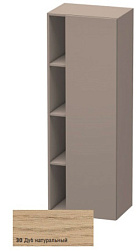 Шкаф-колонна DuraStyle 50х36х140 см, корпус-базальт матовый, фронт-дуб натуральный, правый, подвесной монтаж, Duravit DS1239R3043 Duravit