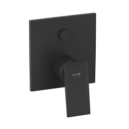 Лицевая часть встраиваемого смесителя Decus матовый, 2 функции, чёрный цвет, Kludi 547593975 Kludi