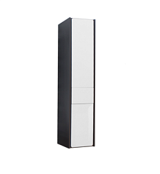 Шкаф-колонна Ronda 32х33х139 см, белый глянец/антрацит, левый, подвесной монтаж, система push-to-open, Roca ZRU9302966 Roca