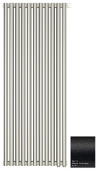 Отопительный дизайн-радиатор Эстет 49,5х120 см, 11 секций, темный титан муар, двухрядный глухой, Сунержа 15-0312-1211 Сунержа