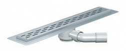Дренажный желоб ShowerDrain B 98,5х7,7 см, линия, сифон с горизонт. выпуском, с решеткой, Aco 9010.78.73 Aco