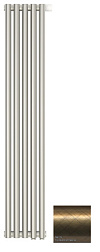 Отопительный дизайн-радиатор Эстет 22,5х120 см, 5 секций, состаренная бронза, двухрядный глухой, Сунержа 05-0312-1205 Сунержа