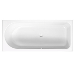 Стальная ванна BetteOcean 170х75 см, грязеотталкивающее покрытие BetteGlasur® Plus, перелив сзади, толщина 3.5мм, без антискользящего, Bette 8854-000 PLUS Bette