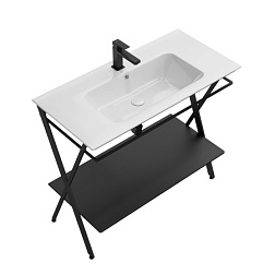 Консоль для раковины Piano 93х47х83,3 см, Next, черная матовая, Kerama Marazzi PIA.N.95\BLK Kerama Marazzi