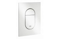 Клавиша смыва Arena Cosmopolitan 130x172, пластик, пневматическая, белая, старт-стоп, Grohe 37624SH0 Grohe