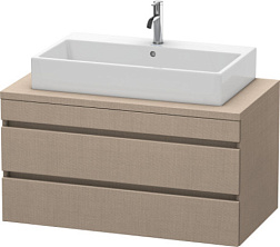 Модуль под раковину DuraStyle 100х54,8х51,2 см, без консоли, 2 ящика, лён, Duravit DS531907575 Duravit
