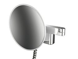 Настенное косметическое зеркало для ванной Evo 20,9 см, хром, с подсветкой, Emco 1095 060 40 Emco