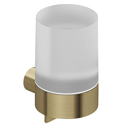 Настенный дозатор Vela R брашированное, золото, с держателем, Kludi 58976N0 Kludi