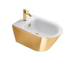 Биде Gold & Silver 35х55 см, цвет белый+золото, подвесное, без крышки, Catalano 0118551042 Catalano