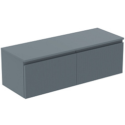 Модуль под раковину Finesse 120,2х44х38,8 см, со столешницей, пепельно-голубой матовый, Ideal Standard E3425UQ Ideal Standard