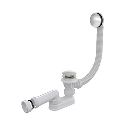 Слив-перелив для ванны 57 см, с сифоном, click-clack, Alcaplast A504CKM Alcaplast