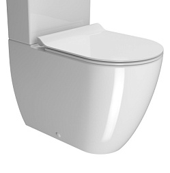 Чаша унитаза-компакта Pura безободковый, тихий смыв, GSI 8806F11 GSI