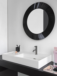 Подвесная раковина Kartell by laufen 90х46х12 см, с полочкой слева, с покрытием lсc,  с 1 отверстием для смесителя, SaphirKeramik, Laufen 8.1033.9.400.111.1 Laufen