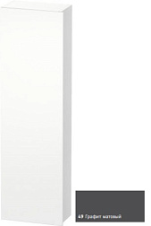 Шкаф-колонна DuraStyle 40х24х140 см, фронт - графит матовый, корпус -  белый матовый, левый, подвесной монтаж, Duravit DS1218L4918 Duravit