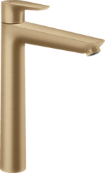 Высокий смеситель на столешницу Talis E 23,4 см, шлифованная, неповоротный излив, бронза, с донным клапаном, Hansgrohe 71716140 Hansgrohe