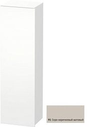 Шкаф-колонна DuraStyle 40х36х140 см, фронт - серо-коричневый, корпус -  белый матовый, левый, подвесной монтаж, Duravit DS1219L9118 Duravit