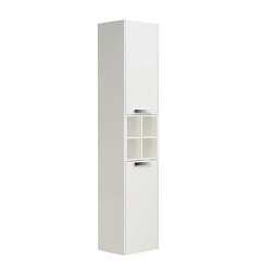Шкаф-колонна Lago 35х28х165,5 см, белый глянец, реверсивная установка двери, подвесной монтаж, с бельевой корзиной, Roca 857297806 Roca