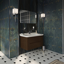 Модуль под раковину Waldorf 100х54х50 см, темный орех, 2 ящика, Kerasan 925546 Kerasan