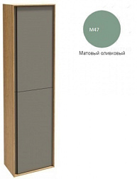 Шкаф-колонна Rythmik pure 40х25х150 см, матовый оливковый, 3 стеклянные полочки и 1 фиксированная, правый, подвесной монтаж, Jacob Delafon EB1774D-M47 Jacob Delafon