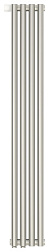 Отопительный дизайн-радиатор Эстет 13,5х180 см, 4 секции, однорядный коаксиальный, нижнее подключение, Сунержа 00-0312-1803 Сунержа