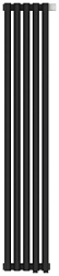 Отопительный дизайн-радиатор Эстет 22,5х120 см, 5 секций, двухрядный глухой, нижнее подключение, темный титан муар, Сунержа 15-0312-1205 Сунержа