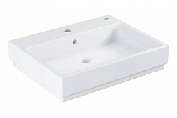 Накладная раковина Cube Ceramic 60х49х12,5 см, санфарфор, с отв. под смеситель, Grohe 3947700H Grohe