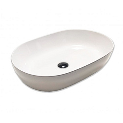 Накладная раковина Happy hour 57х38х15 см, санфарфор, Hatria Y8AK01 Hatria