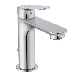 Смеситель для умывальника Ceralife O неповоротный излив, с донным клапаном, Ideal Standard BE111AA Ideal Standard