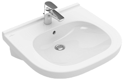 Подвесная раковина O.novo Vita 60х55х19,5 см, с переливом, санфаянс, Villeroy&Boch 41196001 Villeroy&Boch
