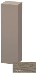 Шкаф-колонна DuraStyle 40х36х140 см, фронт - дуб терра, корпус -  базальт матовый, левый, подвесной монтаж, Duravit DS1219L3543 Duravit