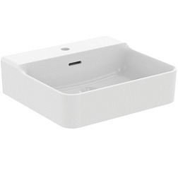 Подвесная раковина Conca 50х45х12,5 см, санфарфор, белый матовый, с отв. под смеситель, Ideal Standard T3690V1 Ideal Standard