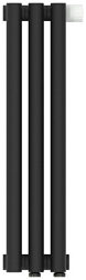 Отопительный дизайн-радиатор Эстет 13,5х50 см, 3 секции, двухрядный глухой, нижнее подключение, темный титан муар, Сунержа 15-0312-5003 Сунержа