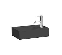 Подвесная раковина Kartell by laufen 46х28х12 см, черный глянец, без отверстия перелива, с 1 отверстием для смесителя, SaphirKeramik, Laufen 8.1533.4.020.111.1 Laufen