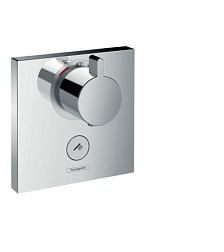 Лицевая часть встраиваемого смесителя Shower Select с кнопкой select, с возможностью подключения еще одного потребителя, 1 функция, Hansgrohe 15761000 Hansgrohe
