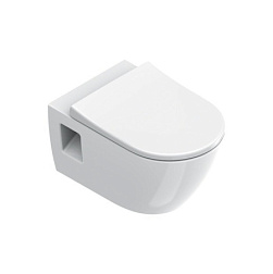 Подвесной унитаз Sfera 35х55 см, покрытие cataglaze+, безободковый, без сиденья, тихий смыв, Catalano 0511650001 Catalano