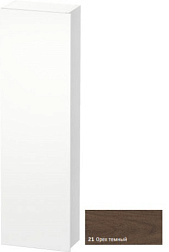 Шкаф-колонна DuraStyle 40х24х140 см, фронт - орех темный, корпус -  белый матовый, левый, подвесной монтаж, Duravit DS1218L2118 Duravit