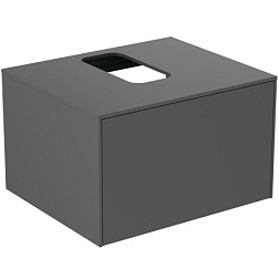 Модуль под раковину Conca 60х50,5х37 см, антрацит матовый, система push-to-open, Ideal Standard T3928Y2 Ideal Standard