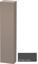 Шкаф-колонна DuraStyle 40х24х180 см, корпус-базальт матовый, фронт-графит матовый, правый, подвесной монтаж, Duravit DS1228R4943 Duravit